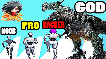 NOOB vs PRO vs HACKER vs GOD in Bionic Girl 3D