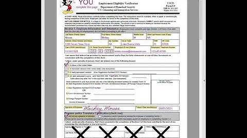 How to Complete the Form I-9