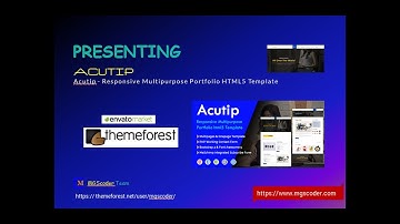 Acutip - Responsive Multipurpose Portfolio HTML5 Template | Themeforest Premium Template | Envato