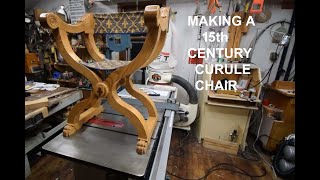 Making a 15th century curule chair with special how to technique for the knuckle joint. by Kenneth Paul Woodworking 2,063 views 3 years ago 9 minutes, 30 seconds