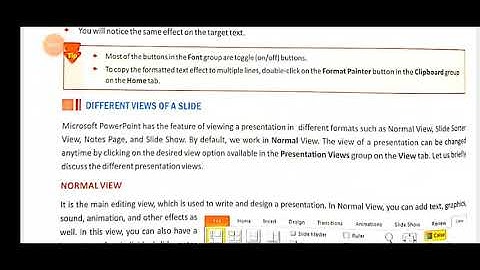 different views of a presentation in MS PowerPoint 2010