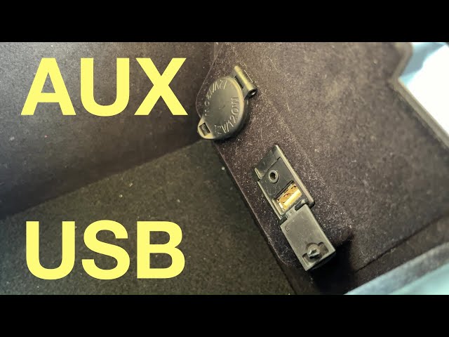 Find the AUX and USB in a Lexus NX