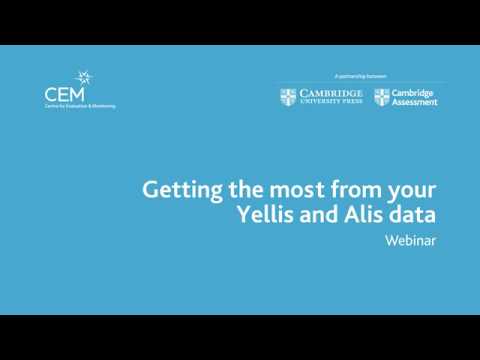 Getting the most from your Yellis and Alis data