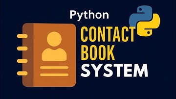 Python Contact Book Project | Full Tutorial Using JSON