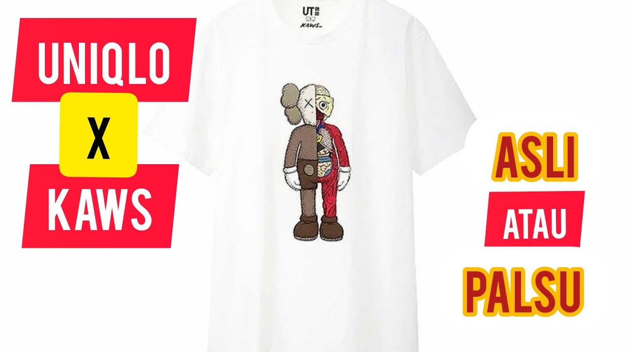 Cara Bedakan Uniqlo Kaws, Asli Atau 