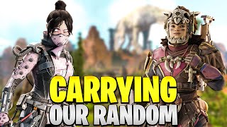 Carrying our random in ranked ft. Lulu - Apex legends Hunted