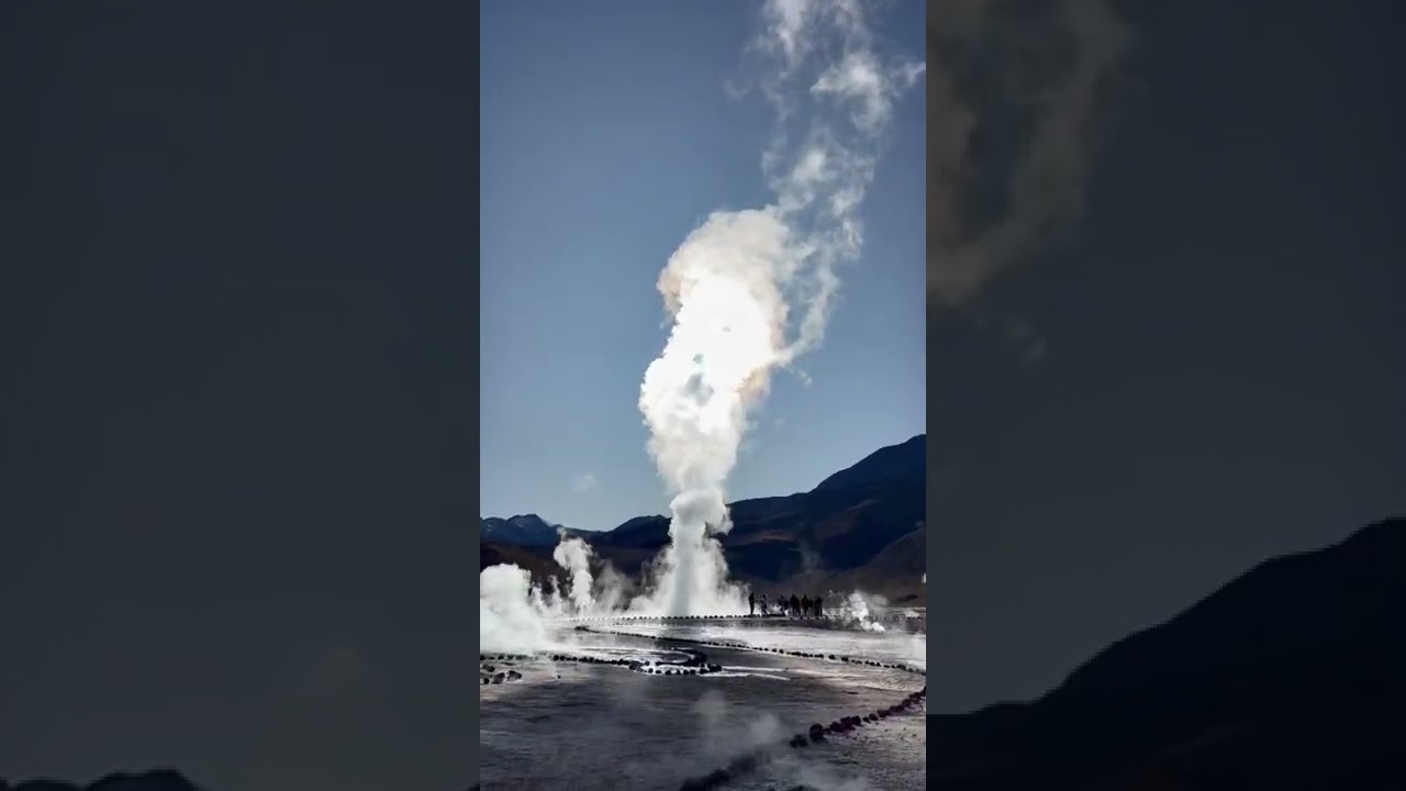 Watch me blow! El Tatio is one of the largest geysers in the world erupting in the Atacama desert 🏜