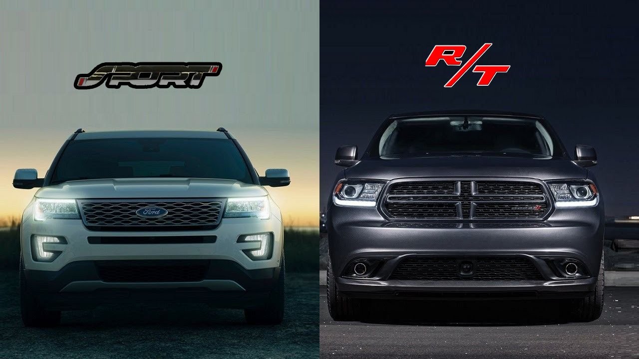Dodge Durango RT vs Ford Explorer Sport | Drag Race