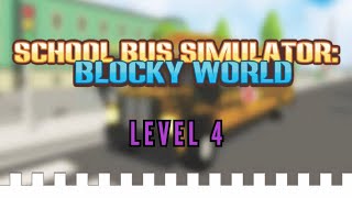 School Bus Simulator Blocky World - Level 4 screenshot 2