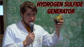 A hydrogen sulfide generator using... a candle