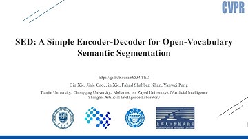 CVPR2024 SED: A Simple Encoder-Decoder for Open-Vocabulary Semantic Segmentation
