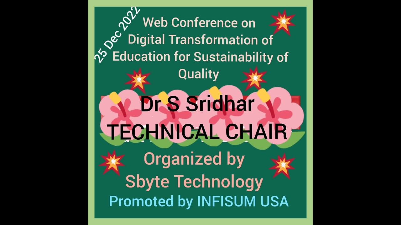 10.Tech. address by Dr.S.Sridhar: Web conference, Digital Transf. of ...