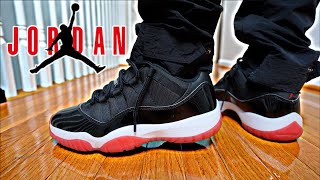 JORDAN 11 LOW BRED REVIEW & ON FEET | DO NOT SLEEP 💤