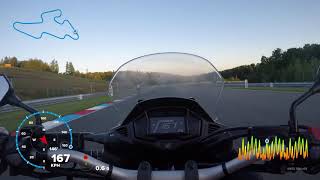 Honda VFR 800 X Crossrunner - onboard Brno circuit