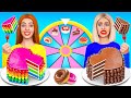 Rich vs poor chocolate cake decorating  challenge  chocolate cake and candy cooking by ratata