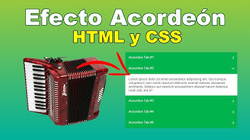 Como crear un Efecto Acordeon con SOLO CSS (Responsive) - HTML y CSS Tutorial