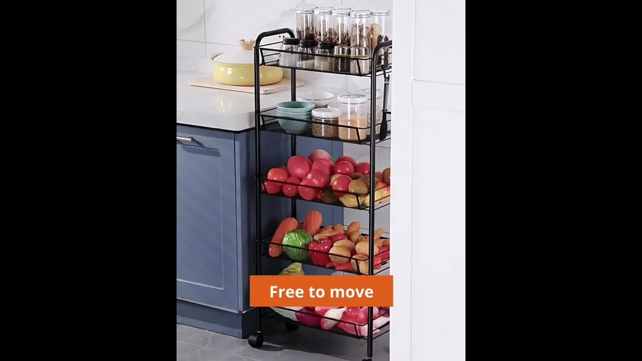 Joybos Multifunctional Pull Out Kitchen Storage Rack F4