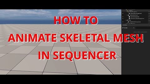 HOW TO ANIMATE SKELETEAL MESH IN LEVEL SEQUENCER UNREAL ENGINE 5