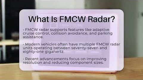 What Is FMCW Radar? - Talking Tech Trends