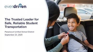 EverDriven: Safe, Reliable Student Transportation for California Families