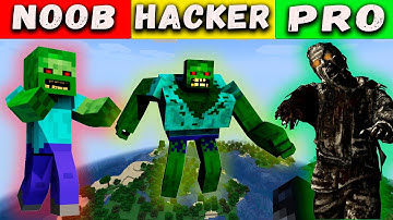 NOOB VS PRO VS HACKER Minecraft Pixel art✨Zombie