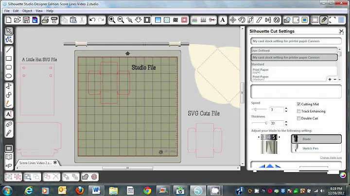 Silhouette Studio Tips- Change Perforated Score Lines to Smooth Fold Lines