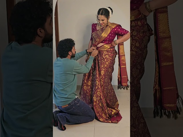 challenge accepted saree drape for a beautiful chubby model class=
