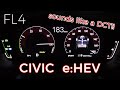 2022y honda  civic ehev fl4  acceleration test 20l hybrid dct sound