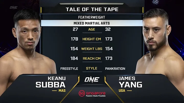 Keanu Subba vs. James Yang | ONE Championship Full...