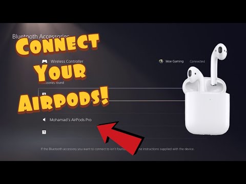 How To Connect Airpods To Your PS5!