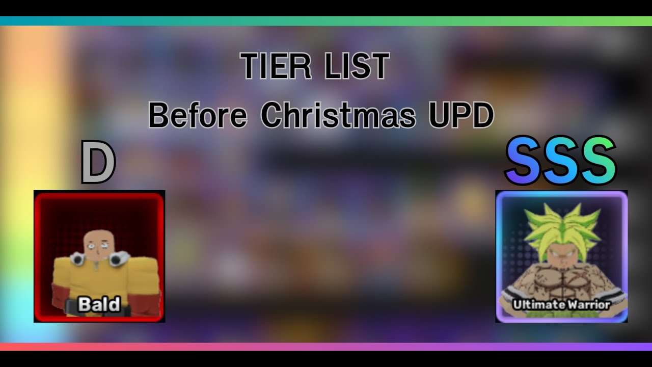 Anime Story -  TIER LIST ก่อน Christmas UPD