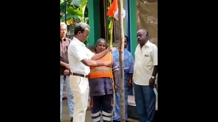 தேசியக் கொடியை ஏற்றிய துப்புரவு பணியாளர் - குவியும்  பாராட்டுக்கள்
