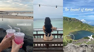 EM IN KOREA 🇰🇷 | JEJU ISLAND VLOG 🏝 ✈️  hamdeok beach, hiking the hallasan summit & more by madebyem 247 views 1 year ago 10 minutes, 16 seconds