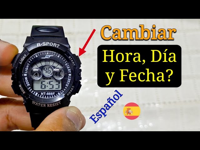 Cómo Reloj Digital 4 botones Chino? | Como Configurar (Español) - YouTube