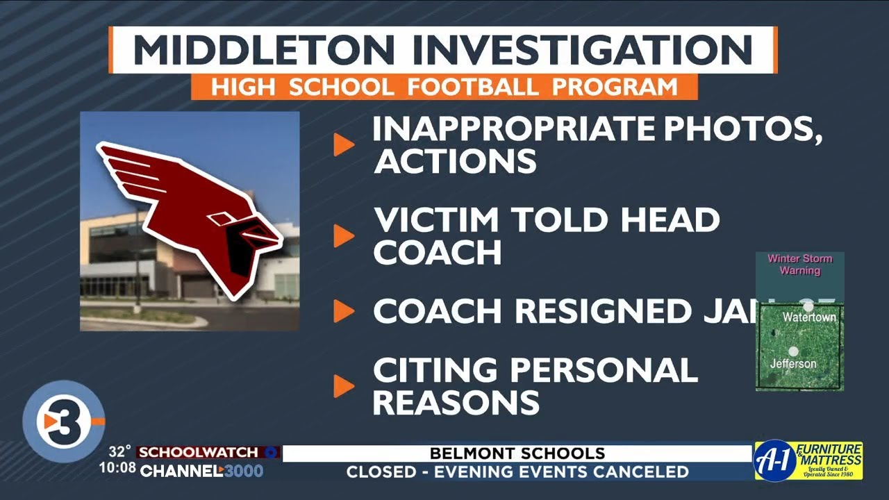Records provide new details in Middleton High School football program  harassment investigation - YouTube
