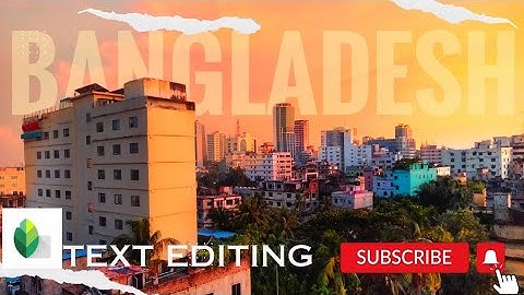 TEXT Effect...!!.  / Snapseed Tutorial Video. Android/ iphone.