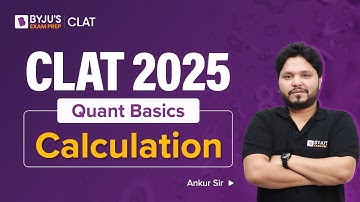 CLAT 2025 | Quantitative Aptitude Basics | Calculation Practice Questions with Tricks | CLAT Quant