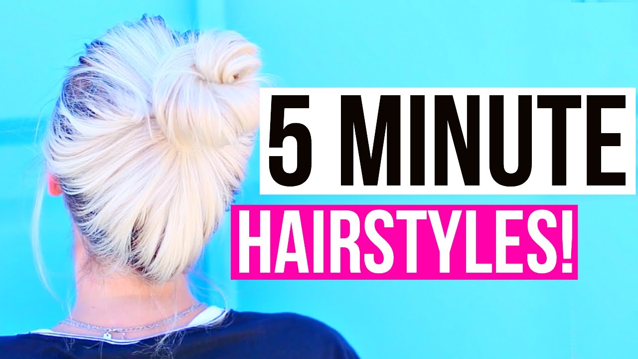 Easy 5 Minute Hairstyles For Back To School Aspyn Ovard Youtube