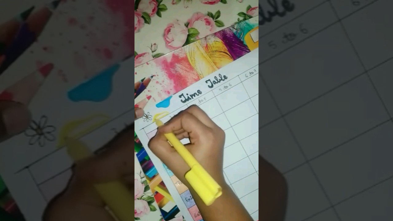 How To Make Timetable YouTube How To Make Timetable YouTube