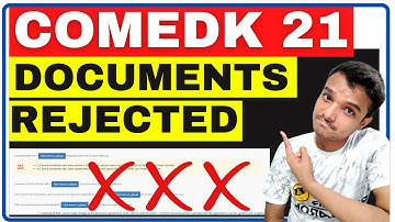 Documents Rejected😱| Document Verification | COMEDK 2021 | Registration
