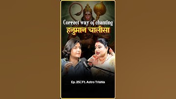 Correct way and time of chanting hanuman chalisa #shorts