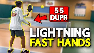 How I got SUPER FAST HANDS in Pickleball (5.5 DUPR)