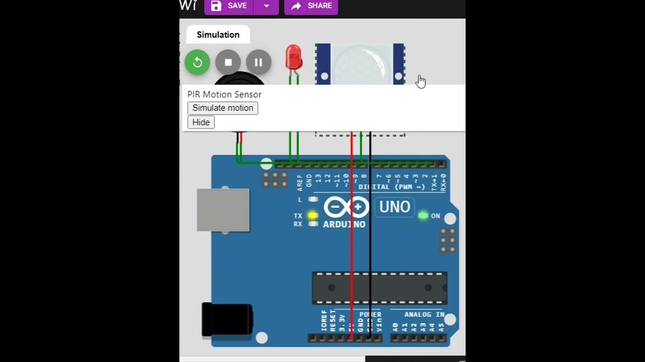 arduino pir motion sensor led buzzer code arduino programing # ...