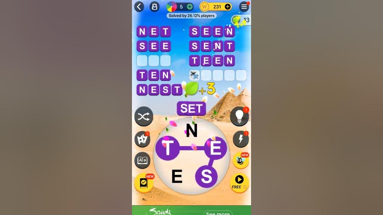 Word Trip Level 74 - YouTube