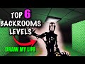 The Backrooms Top 10 Levels : Draw My Life