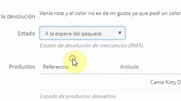 Hacer una devolución en PrestaShop