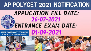 AP POLYCET 2021, LATEST NOTIFICATIONS, Ap polycet Application date, Exam date, Apsbtet
