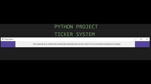 python project 25 Day 24 scroll text or news ticker system Application