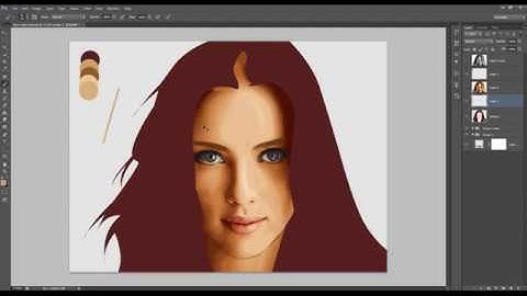 Hair Vector Vexel Art Tutorial Photoshop