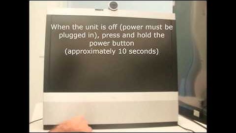 Factory Reset Cisco EX90 and Ex60 Endpoint